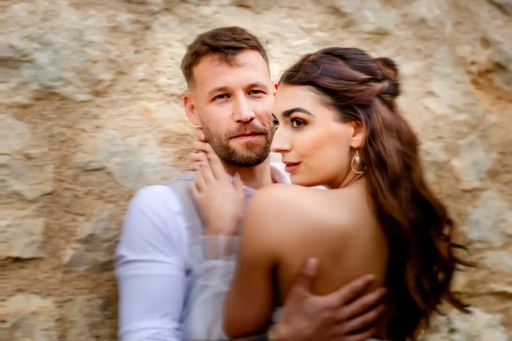 Hochzeitsfotograf Bielefeld Braut schaut nach links