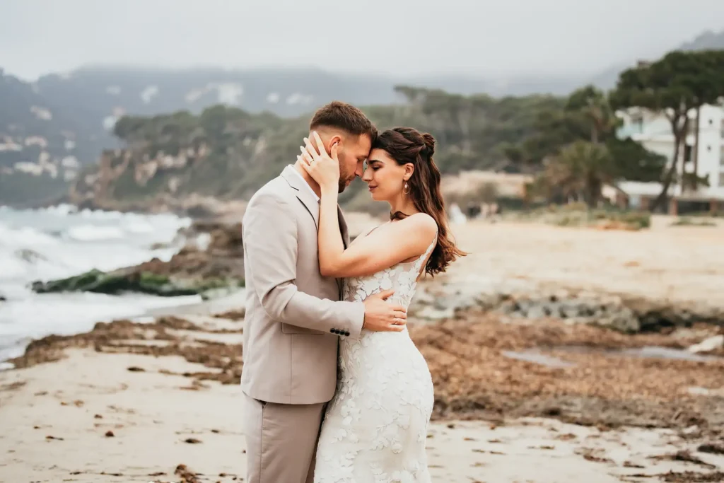 Hochzeitsfotografie Bielefeld Brautpaar am Strand (6)